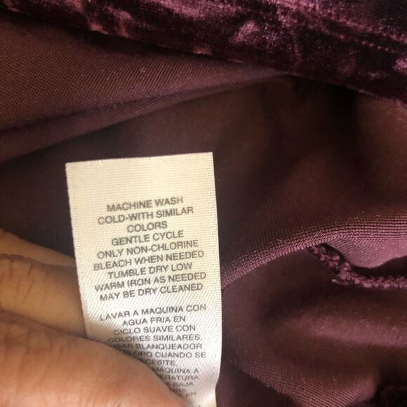 Chico’s Velvet Crushed Short Sleeve Top Size 3 - Picture 6 of 9